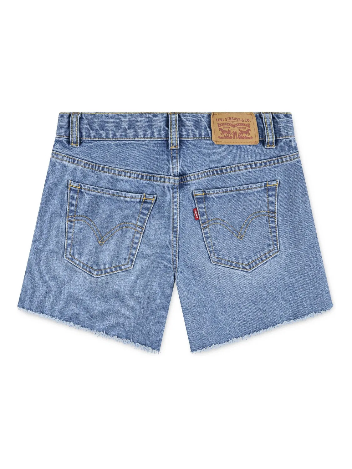 Шорты джинсовые с высокой посадкой Levi's, темно-синие — фото 2
