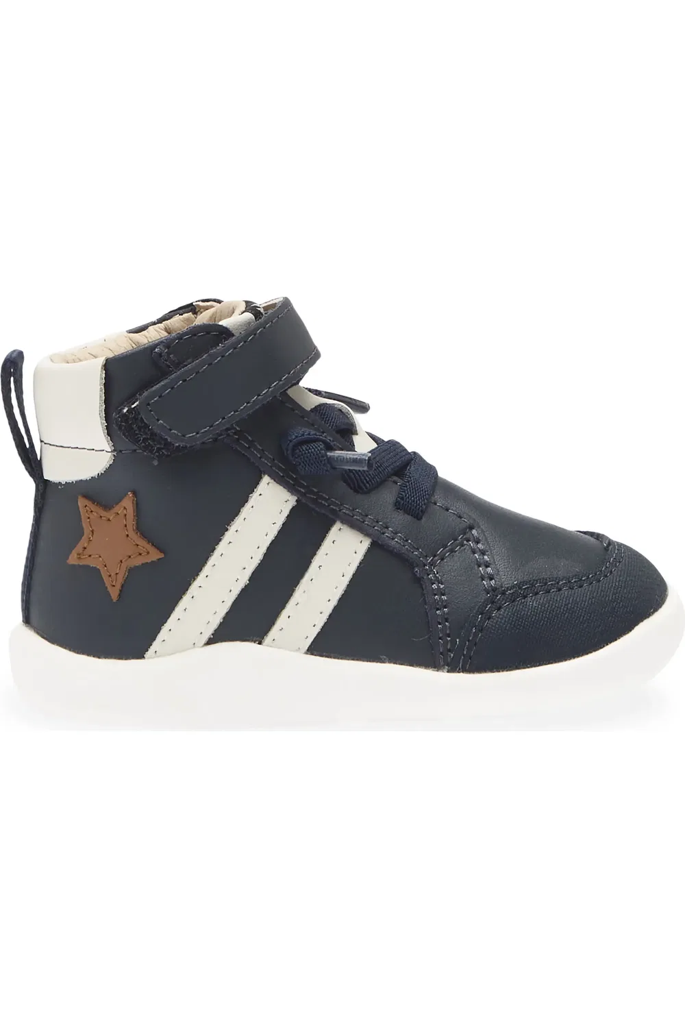 Детские кроссовки на высокой подошве Boss OLD SOLES, Navy/Tan/Sporco — фото 3