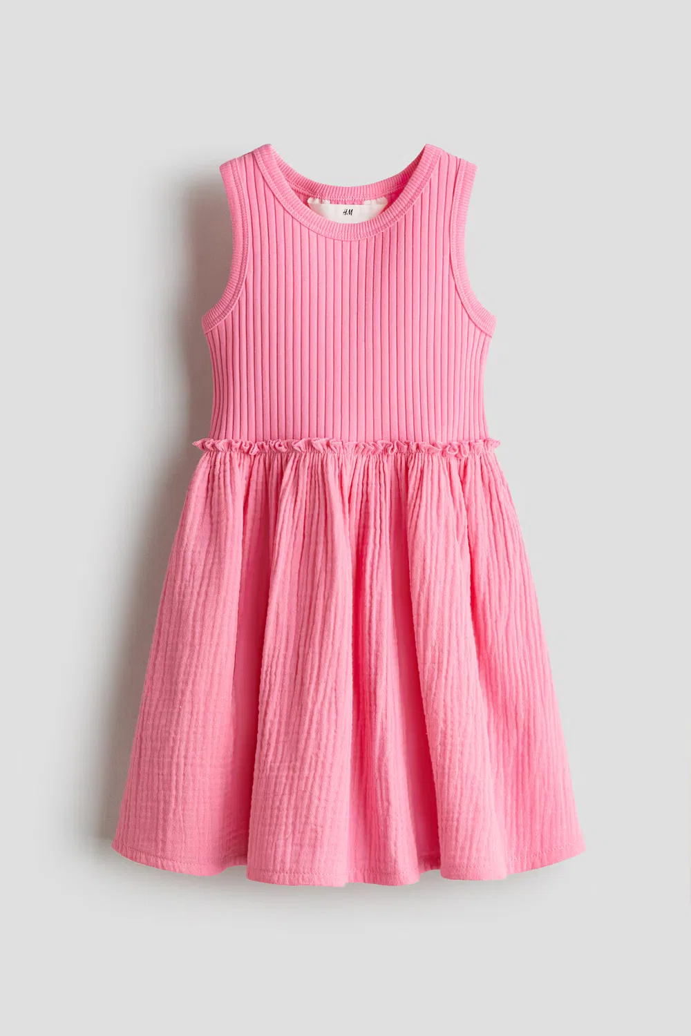 Платье с муслиновой юбкой H&M, Schockrosa