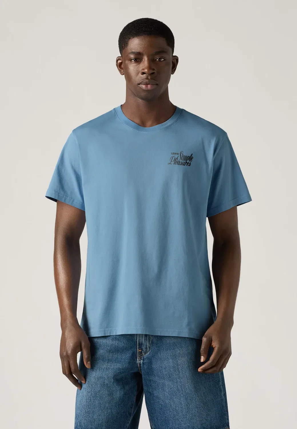 Футболка свободного кроя с принтом Levi'S, Simple Pleasures 2 Moonlight Blue Body Simple Pleasures Back Graphic In Black