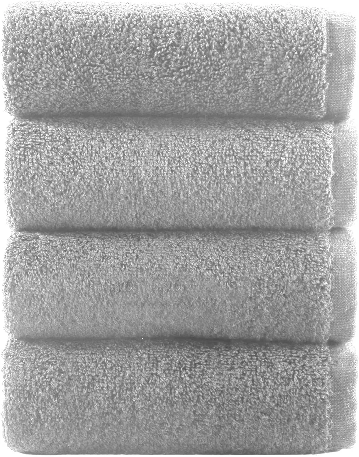 Мочалка для лица 4 шт, Towelbay, Light Grey, 30x30 см, 600 г/м²