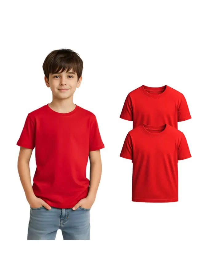Комплект футболок с коротким рукавом хлопковый Printshop4Me, красный