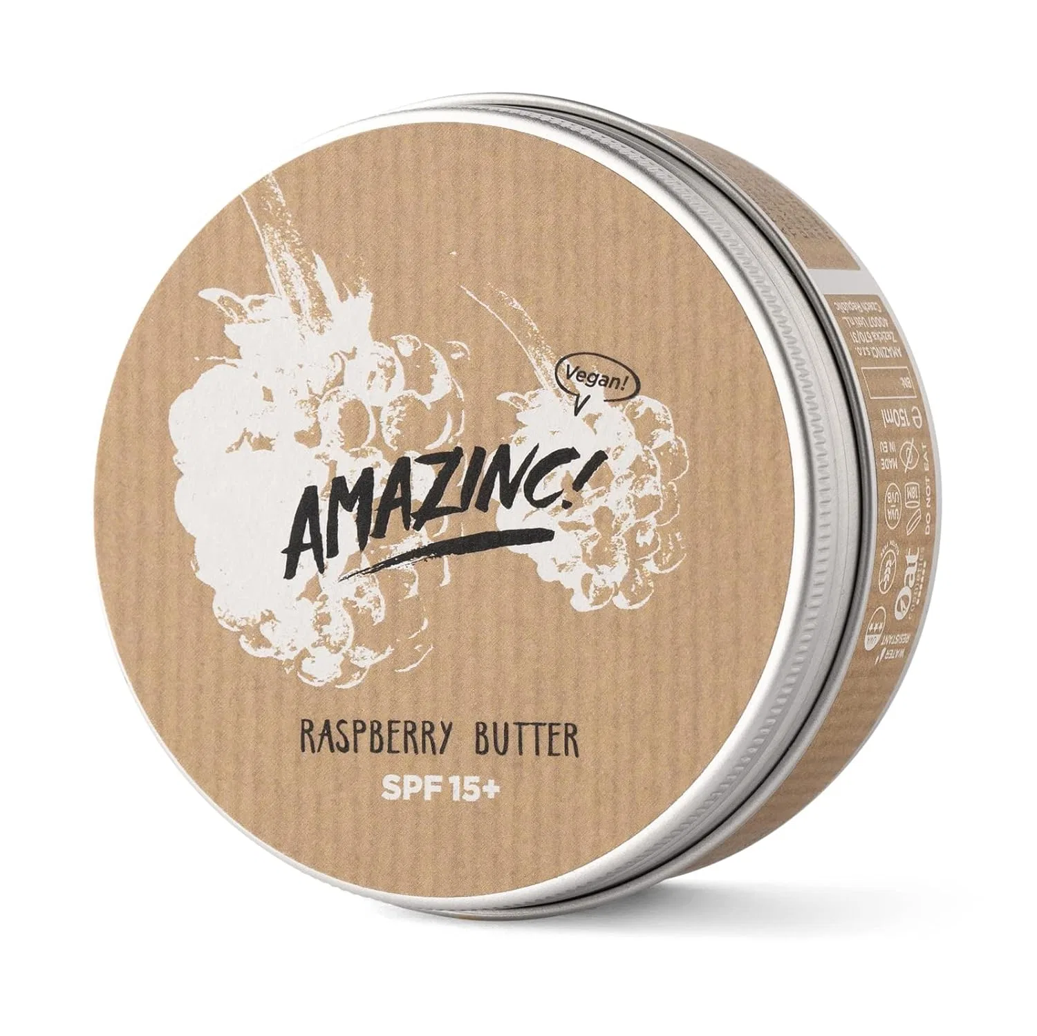 Крем для тела SPF 15, Amazinc!, 150 г, Малина и Масло Ши