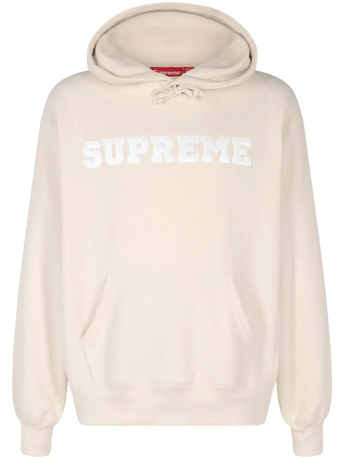 Худи с логотипом Supreme, экрю