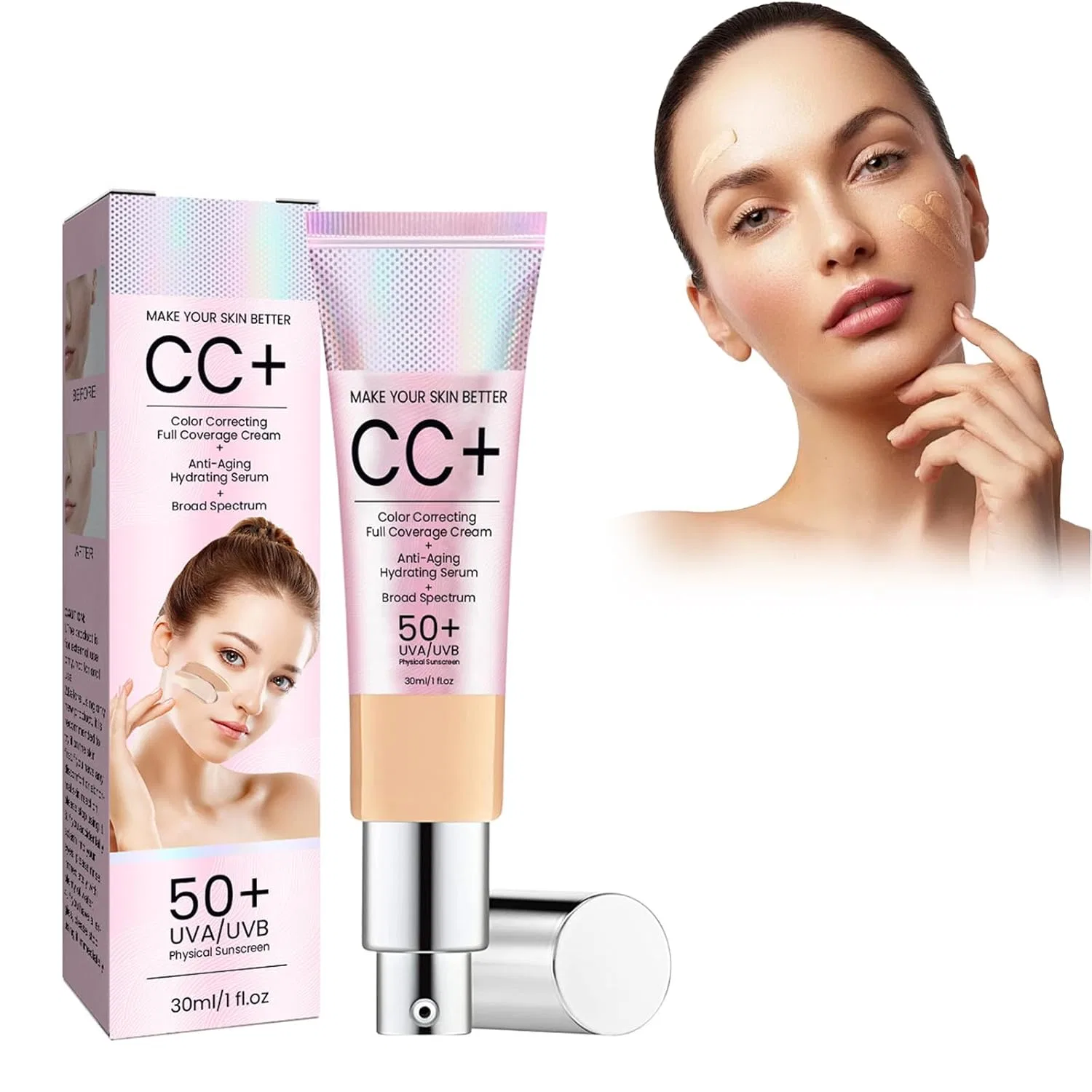Маска для лица Luthasolic — CC- корректирующий с SPF + (средний тон) , Medium Skin Colour