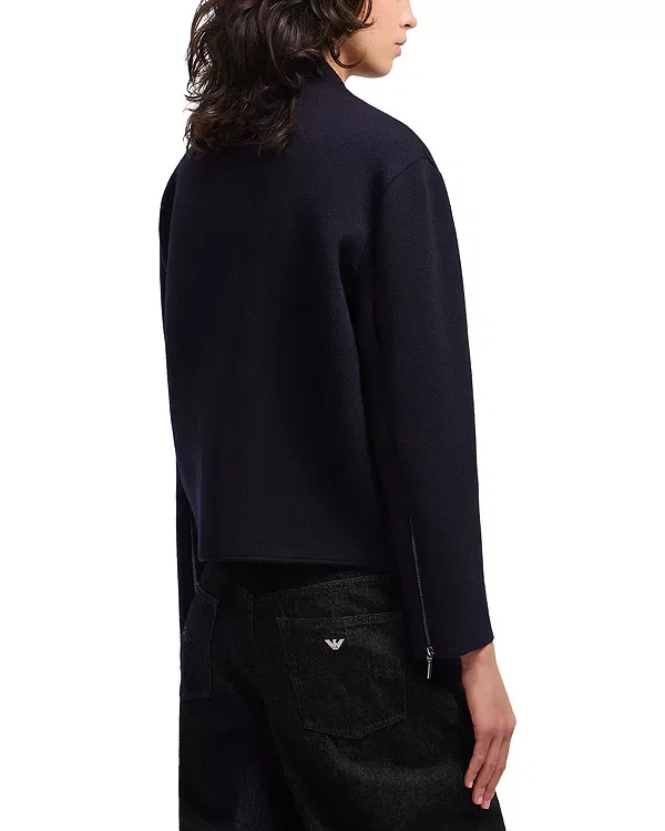 Женская куртка из шерсти Emporio Armani, Solid Dark — фото 3