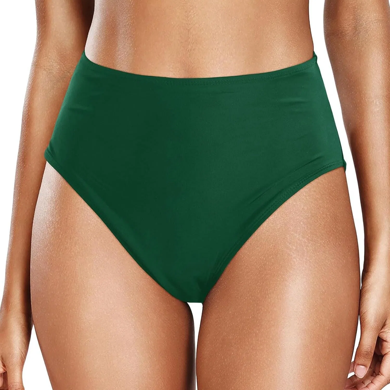 Женские бикини-шорты с высокой талией tummy control cbx1CUoWV, Green