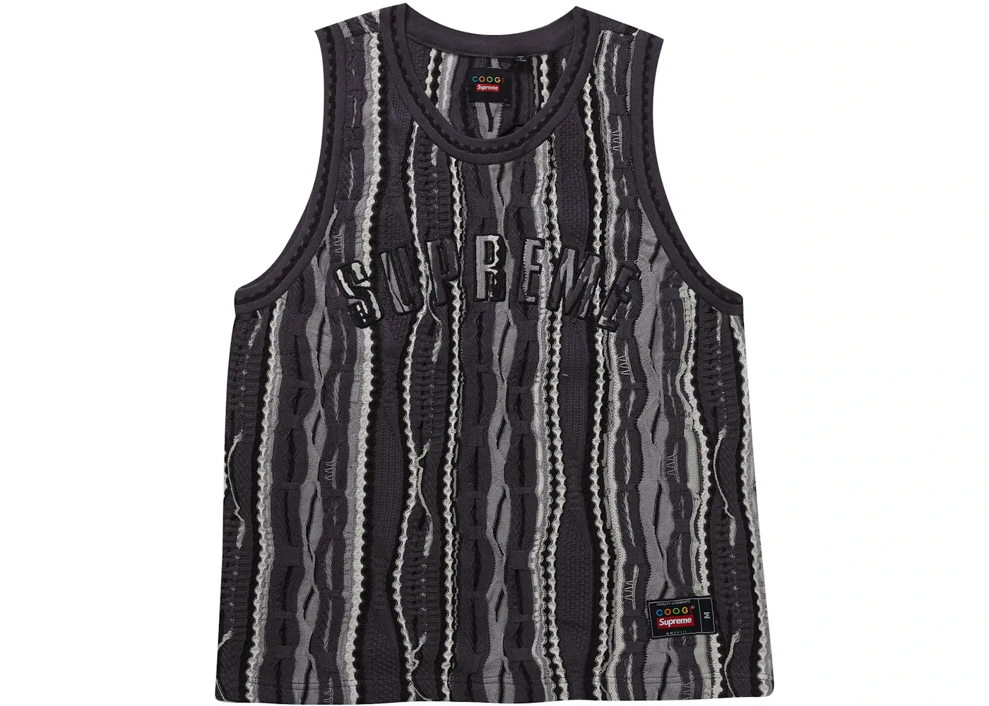 Мужская баскетбольная джерси с принтом Supreme Coogi Black