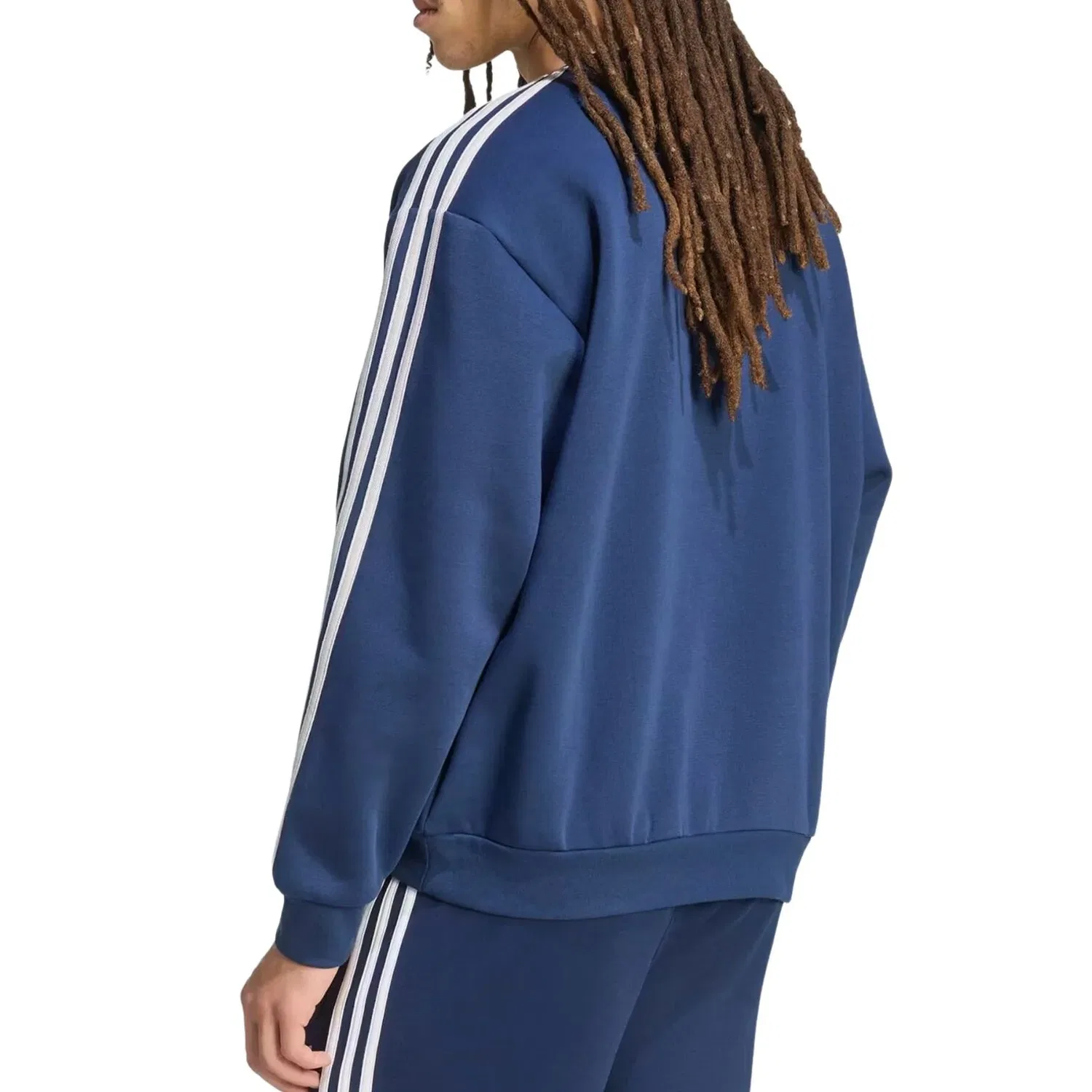 Мужская футболка Adicolor Three Stripes Oversized Asia Sizing 'Night Indigo' adidas, Night Indigo — фото 4