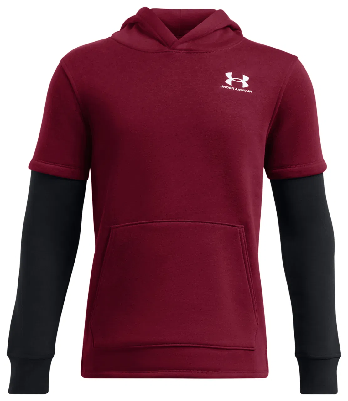Худи для мальчиков Icon Fleece Jersey Under Armour, цвет Cardinal/Black/White
