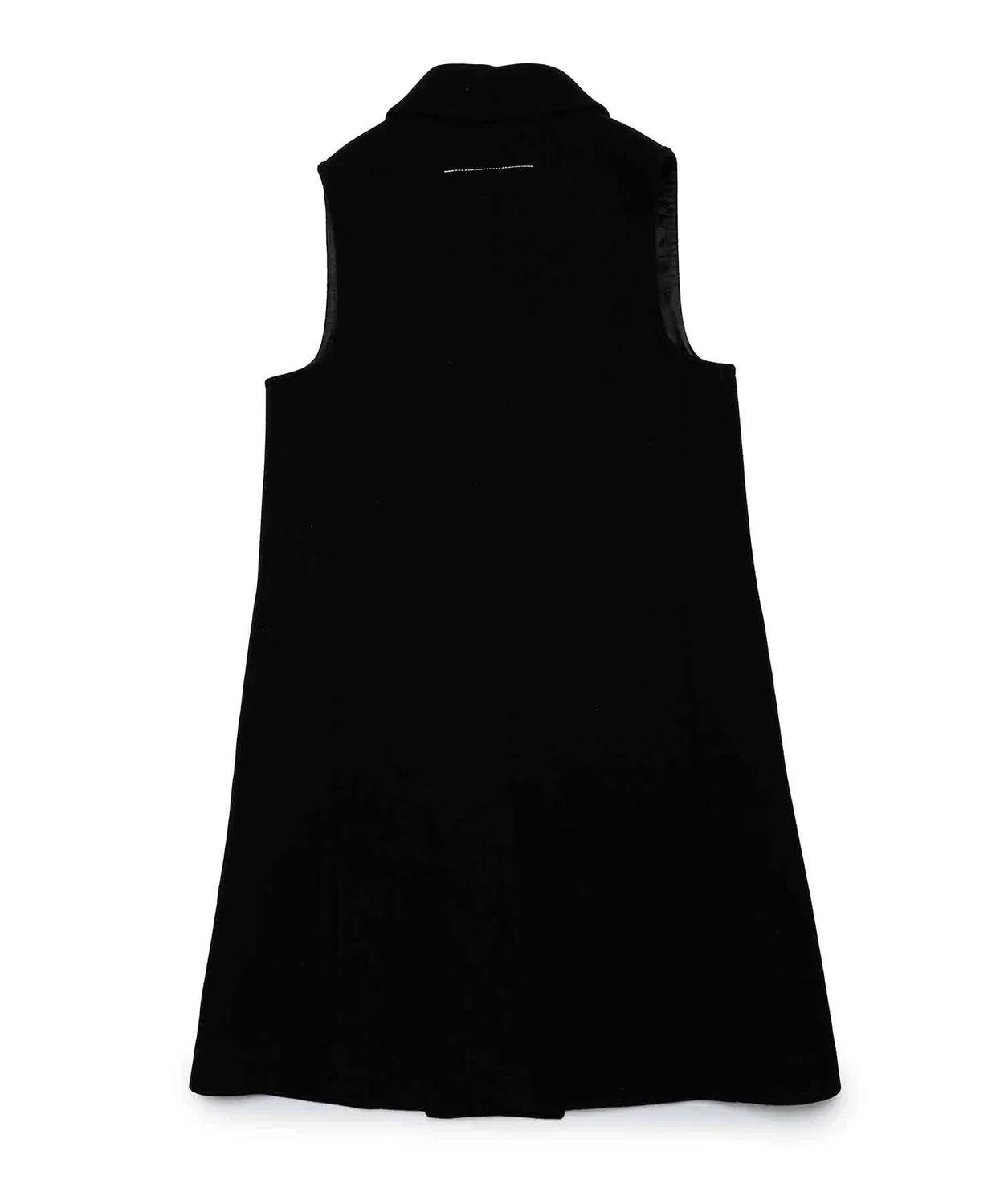 Детский жилет-безрукавка с длинным ворсом, модель Kids & Junior MM6 Maison Margiela, Черный — фото 4