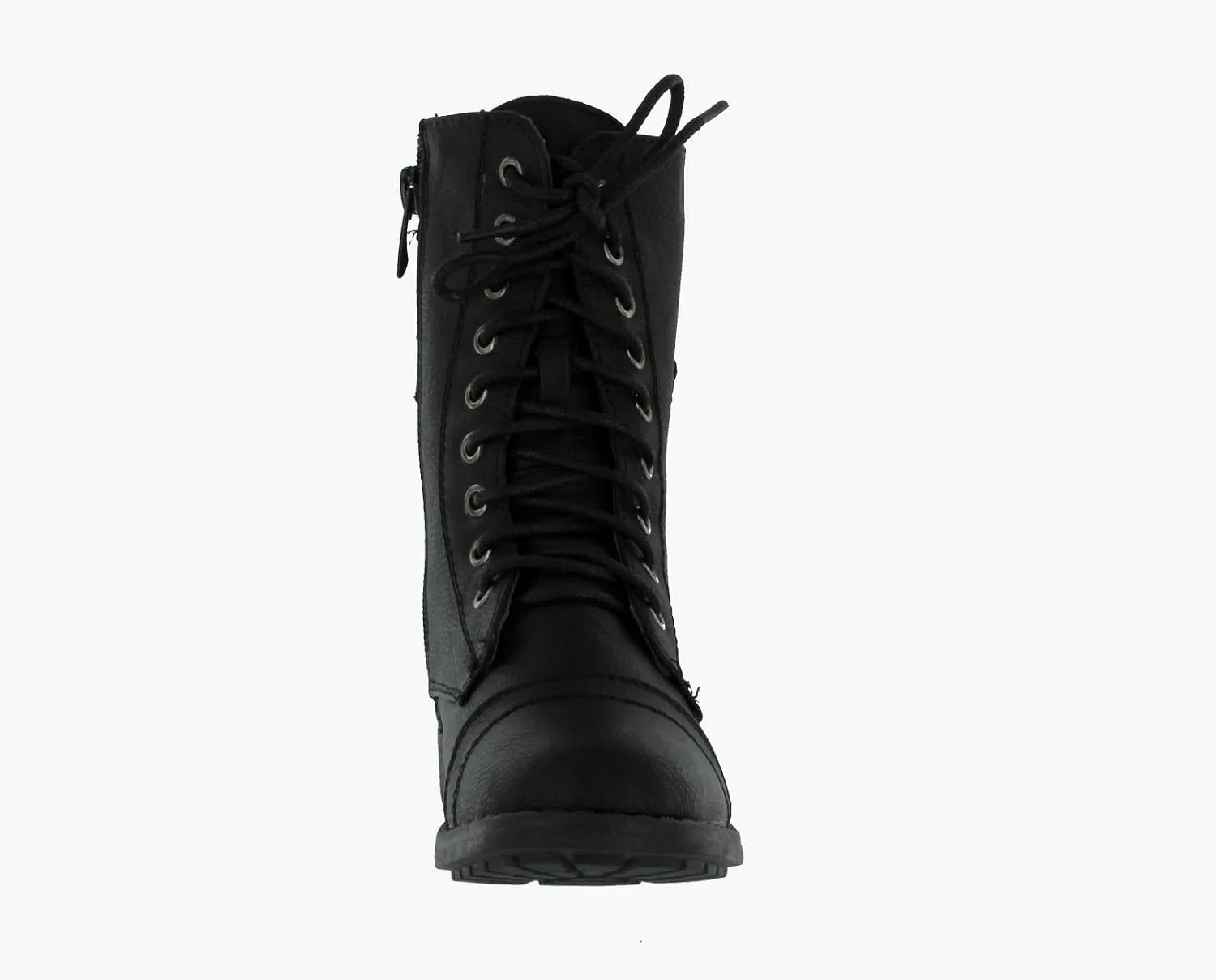 Детские ботинки для девочек из экокожи Lucky Top Soda Pack72 Dome Girls Faux Leather Combat Boots, Black Dome — фото 3