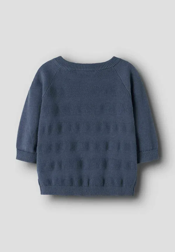 Кардиган хлопковый Cardigan Name It Vintage Indigo, индиго — фото 4