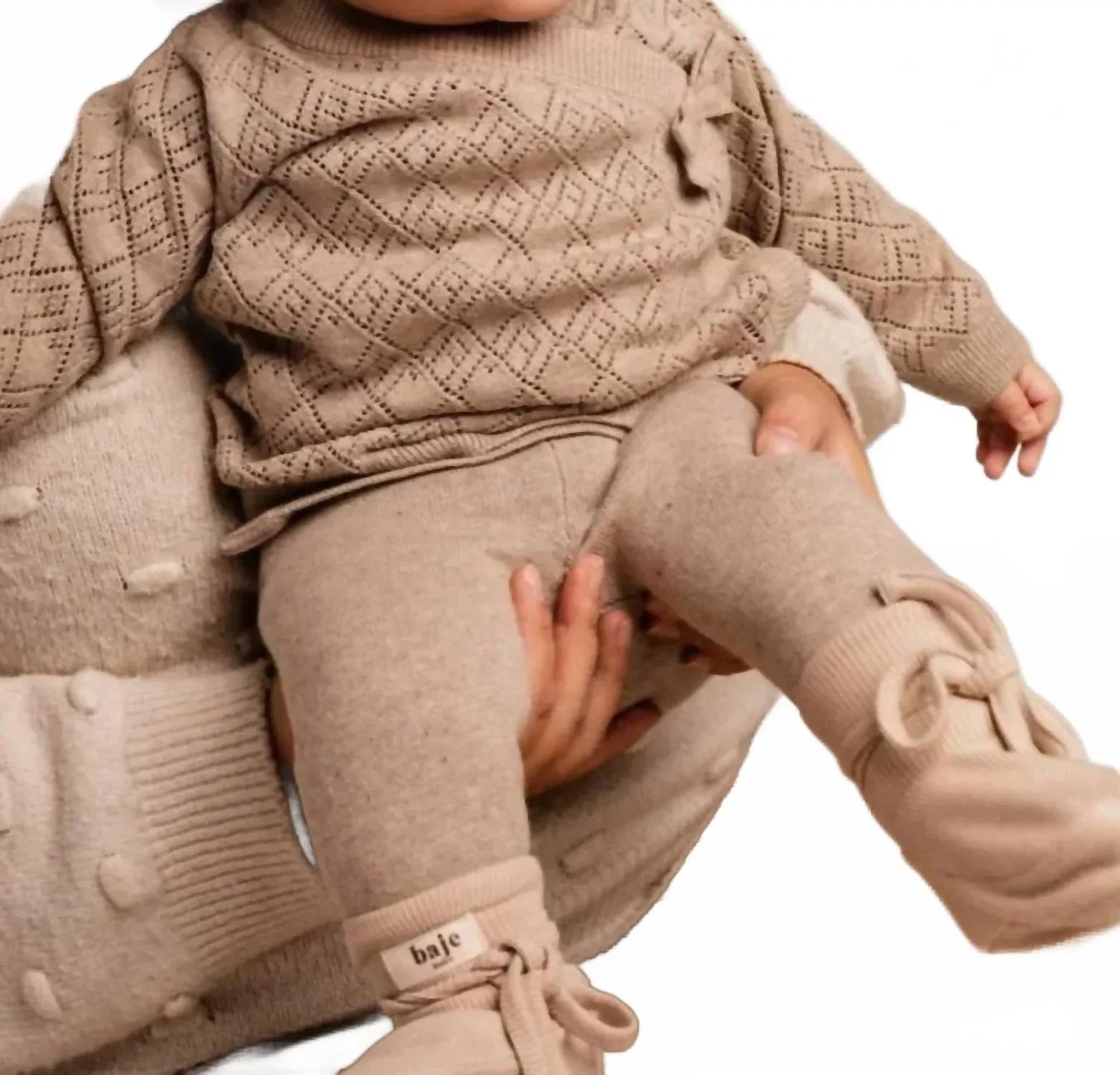 Детский свитер с запахом Maracon Wrap Sweater Baje Studio, Sand Desert — фото 2
