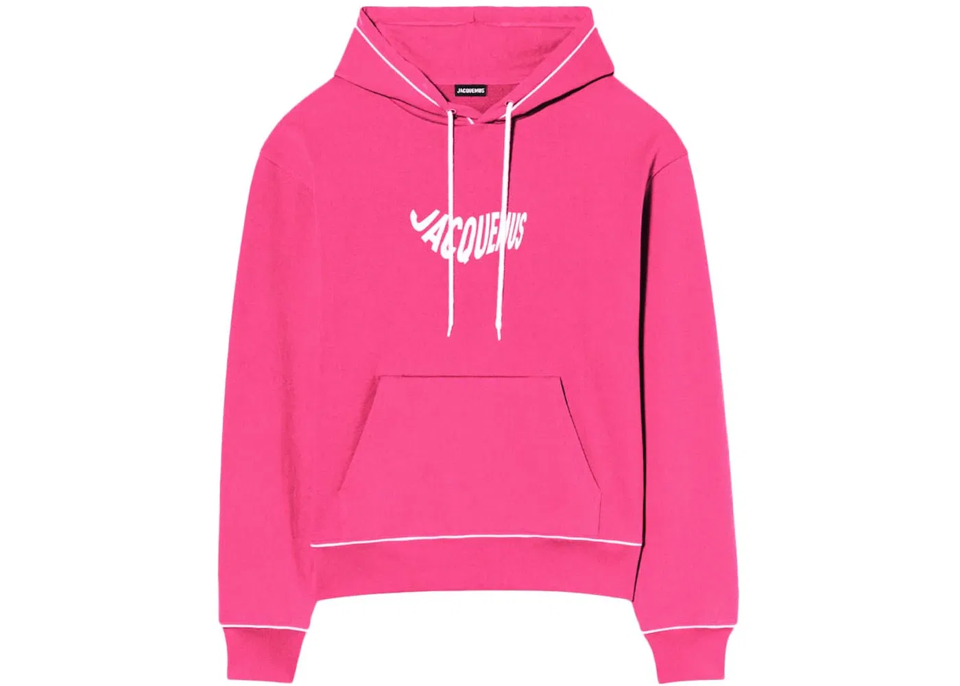 Мужская худи с принтом Vague Print Wave Logo Jacquemus, Pink