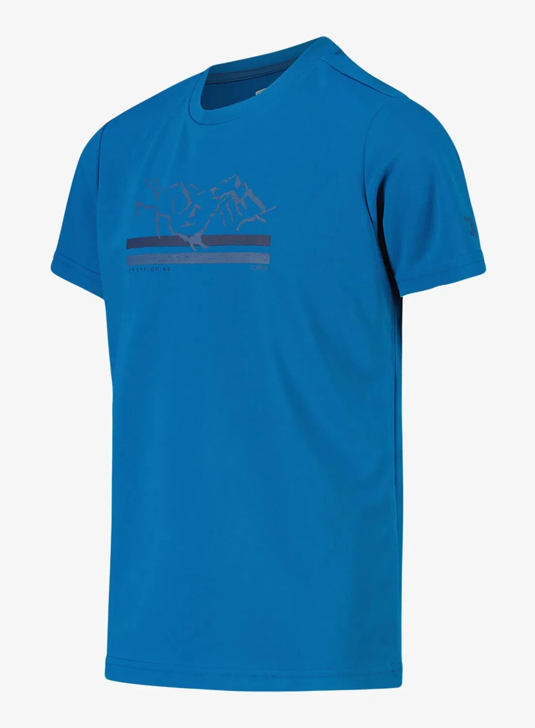 Детская футболка с принтом KID T-Shirt Cmp, Konigsblau Navyblau Mediterranes Blau — фото 3