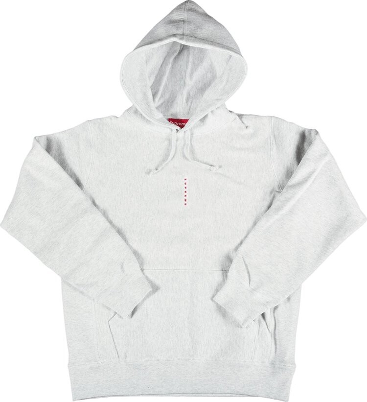 

Толстовка Supreme Micro Logo Hooded Sweatshirt 'Ash Grey', серый