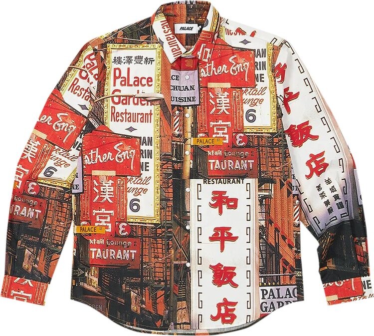 

Рубашка Palace Downtown Shirt 'Red', красный