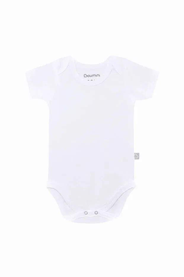 Детское боди с коротким рукавом Boumini, White
