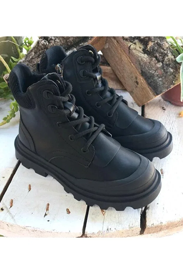 Детские ботинки для девочек на плоском ходу Guja, Black — фото 3
