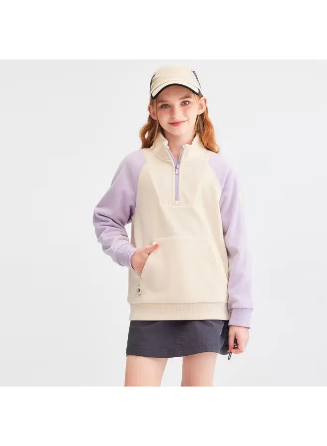 Свитшот с воротником-стойкой из поларфлиса для мальчиков Hush Puppies — фото 4