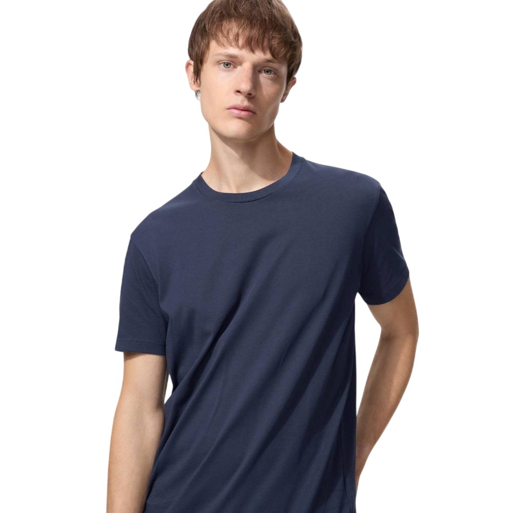 Футболка Uniqlo DRY Colour Crew Neck Unisex, 69 темно-синий
