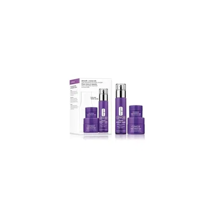 Набор сыворотки и кремов Smart Serum 30ml, Wrinkle Cream 15ml, Wrinkle Eye 5ml Clinique, Цвет Не указан