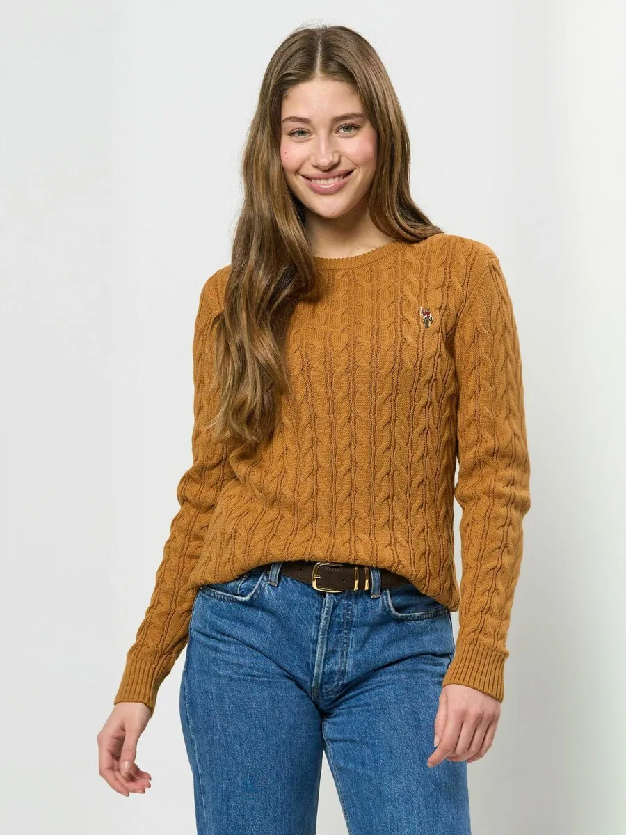 Свитер 'UWMadeline' коричневого цвета U.S. POLO ASSN. — фото 2