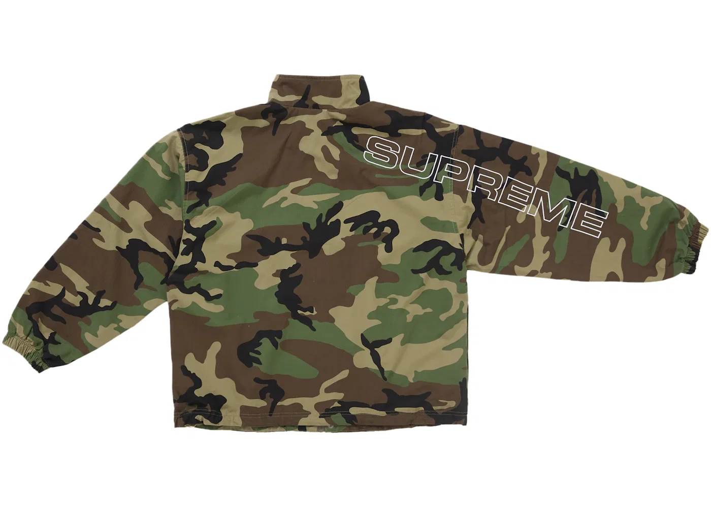 Мужская куртка из рипстопа с вышивкой Supreme Spellout, Woodland Camo — фото 3