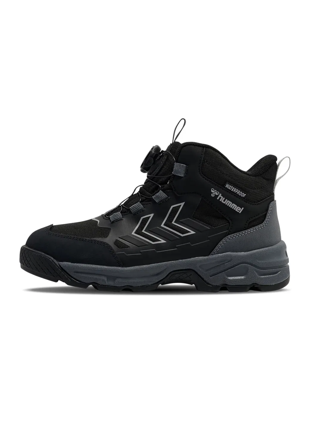 Ботинки Cliff Easy Tex Boot Jr унисекс на шнуровке Hummel, Black