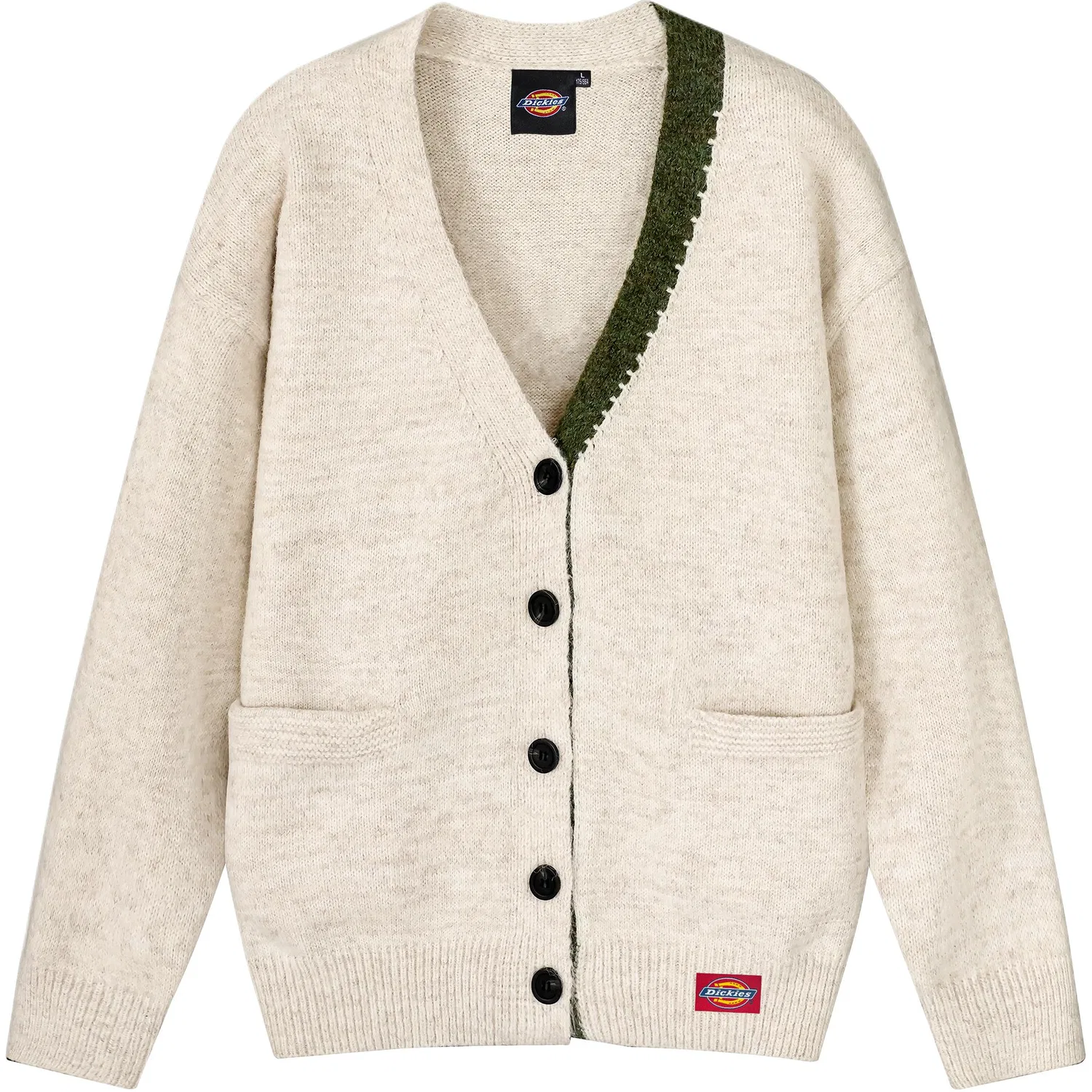 Детский свитер с V-образным вырезом Dickies, White Apricot
