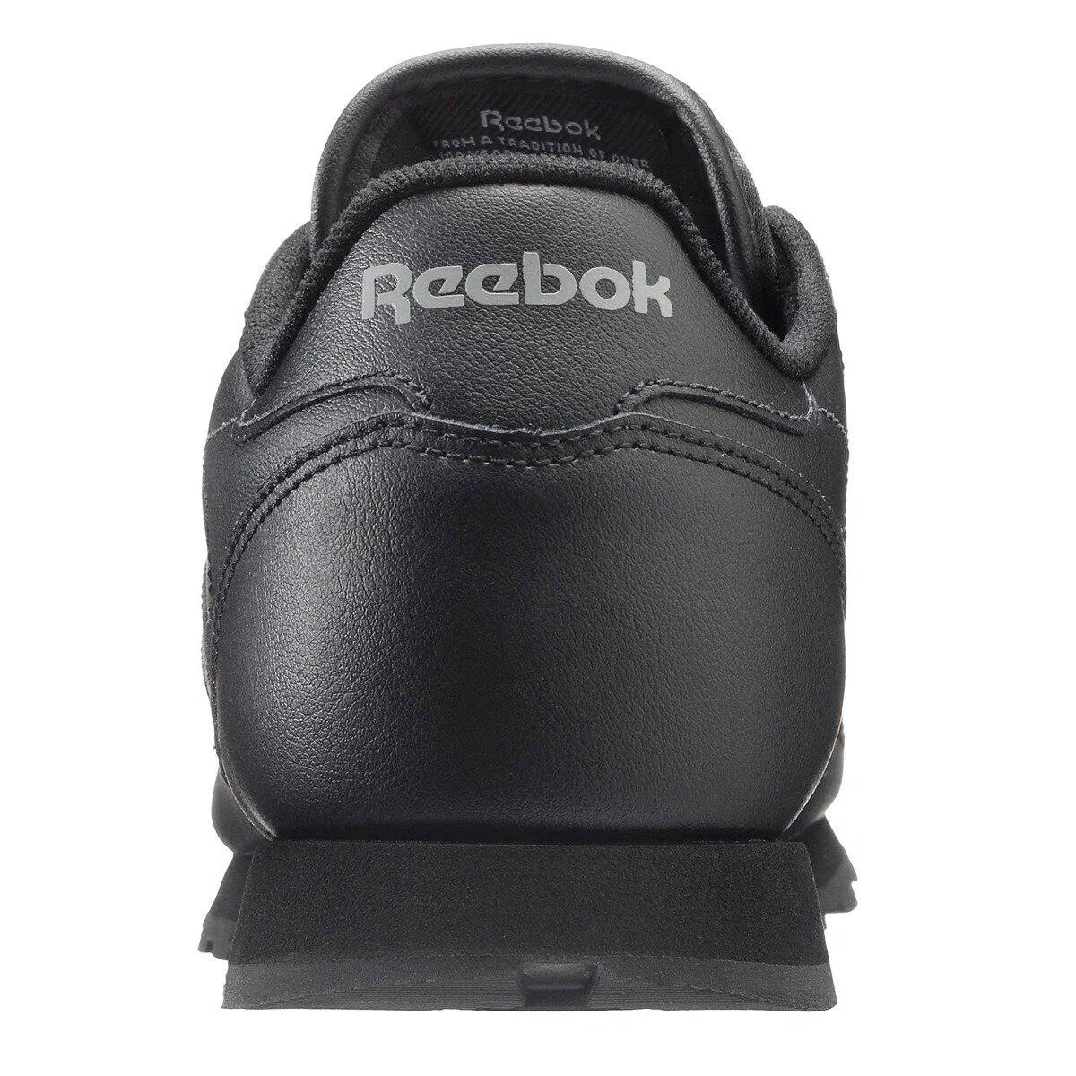 Детские кожаные кроссовки Reebok Classic Leather, Schwarz — фото 4