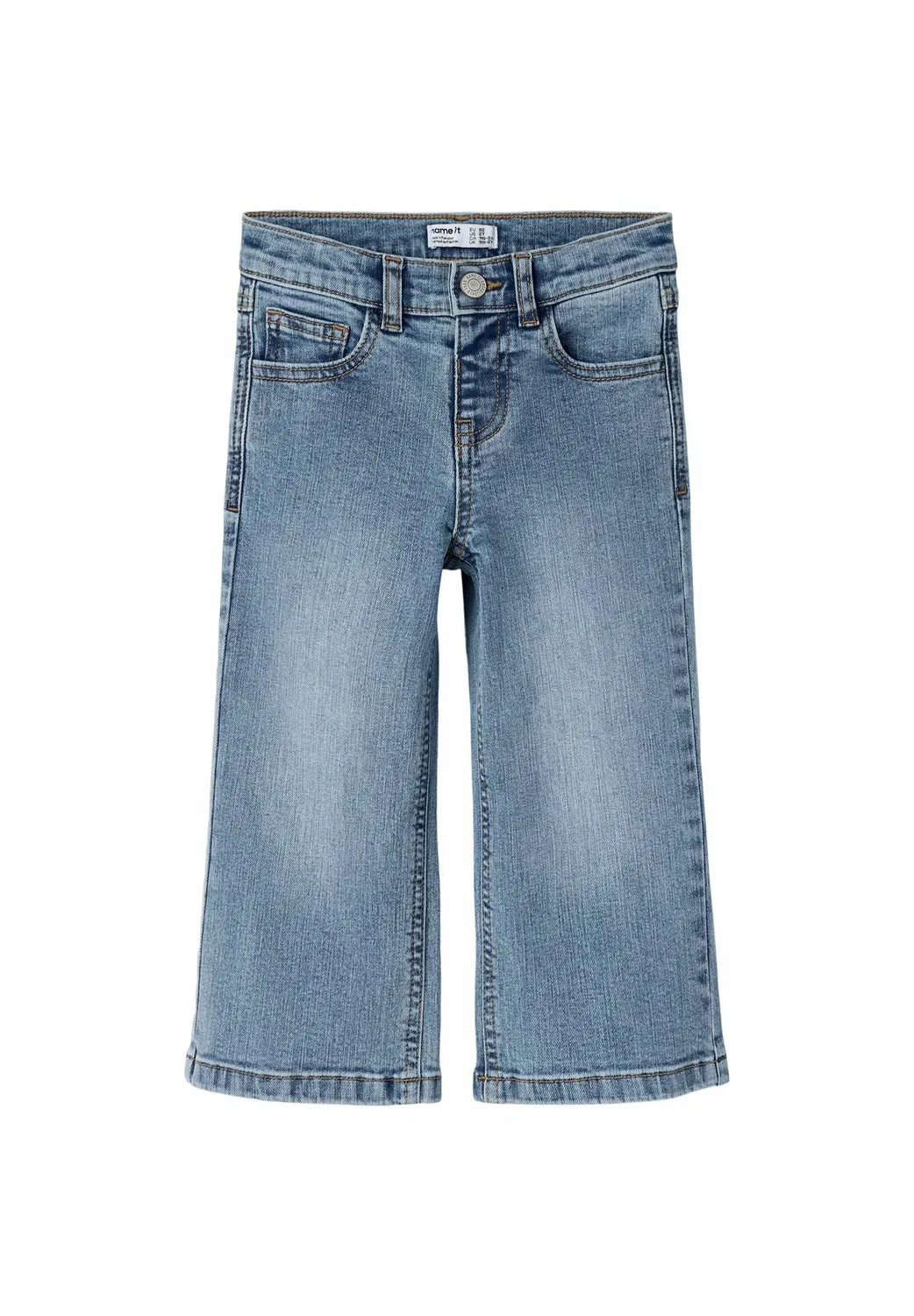 Джинсы широкого кроя - джинсы прямого кроя Name It, Medium Blue Denim