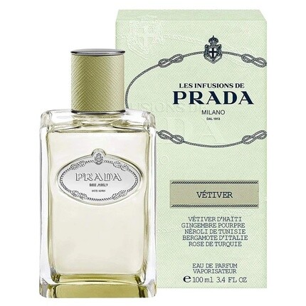 Prada Les Infusions Infusion de Vetiver Unisex Eau de Parfum 100 Black Woody — фото 2