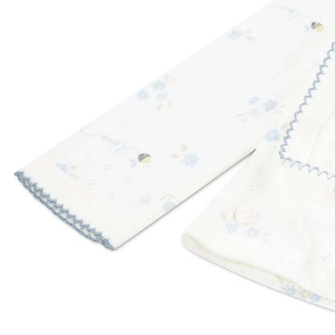 Комплект детской одежды с принтом J03 Huggies, белый — фото 3