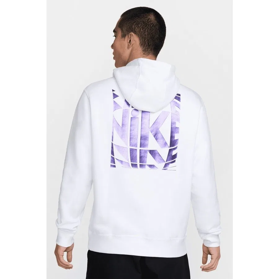 Худи с капюшоном и принтом Club Pull Over Big Logo Graphic Nike, Белый