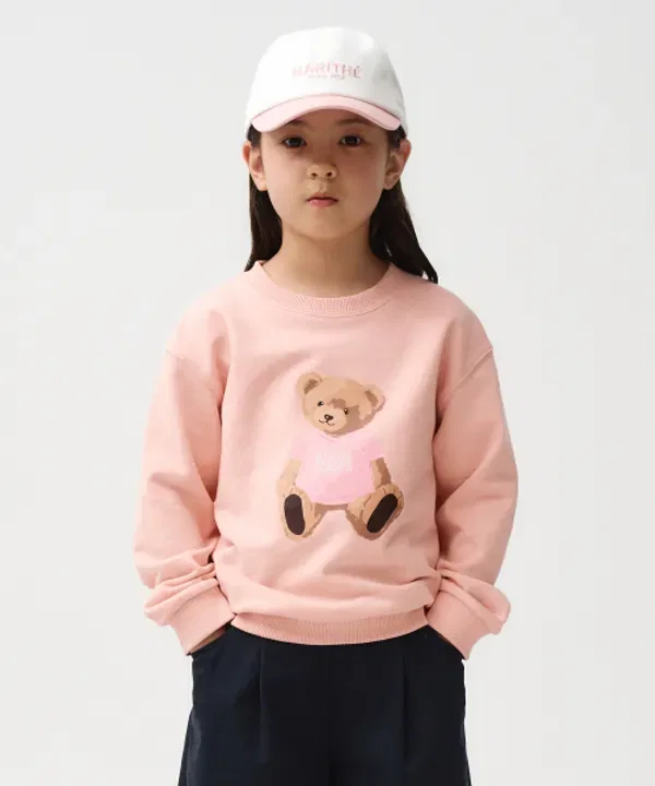 Свитшот с медведем Mari Bear, Marithé Kids, коралловый