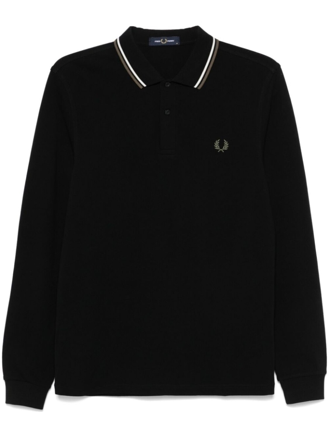 

Fred Perry рубашка поло с вышитым логотипом, черный