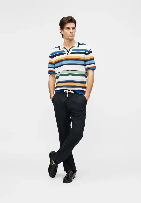 Поло с коротким рукавом Summer resort Tommy Hilfiger Regal Blue, Multi, синий/мультиколор — фото 4