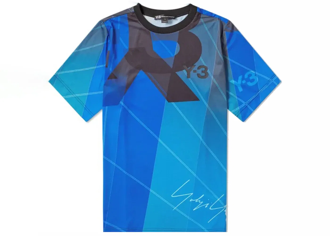 Мужская футболка с принтом Y-3 AOP Football Shirt Adidas, Green/Petrol Green
