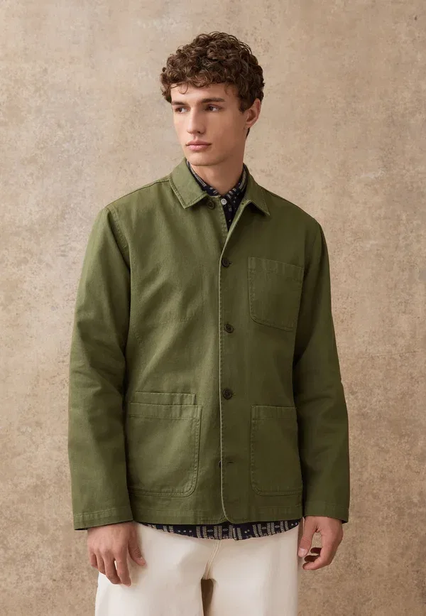 Рубашка джинсовая Regular fit Next, green, зеленый — фото 3