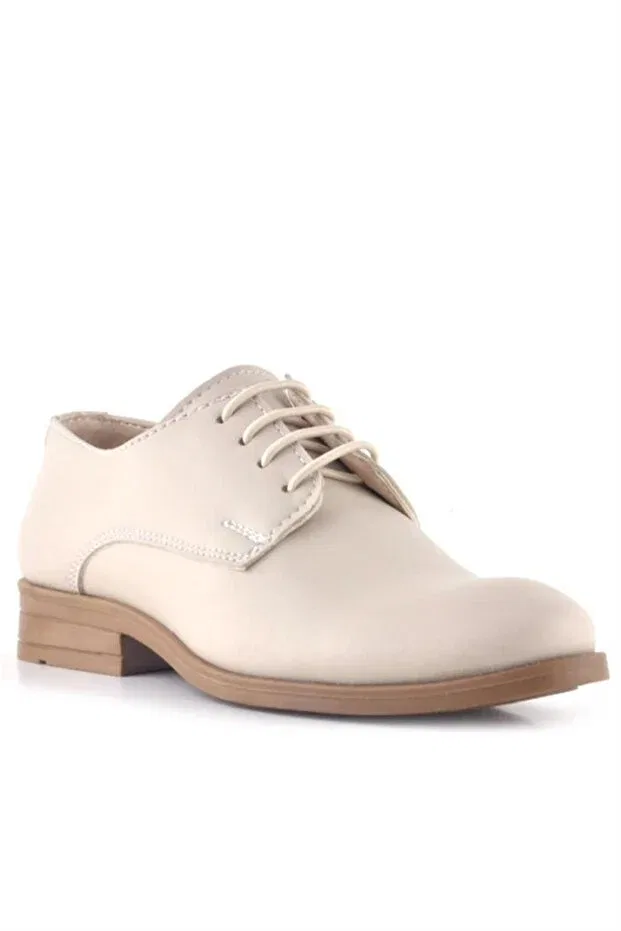 Детские кожаные оксфорды для мальчиков с коротким каблуком Rakerplus, Nude Color — фото 2