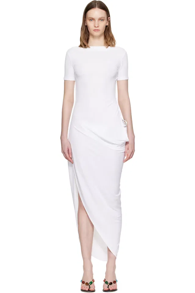 Белое длинное платье The Sole Jacquemus