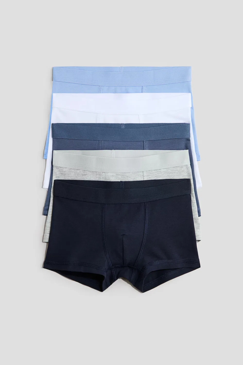5 хлопковых трусов в упаковке H&M, Marineblau/Blau/Weiß