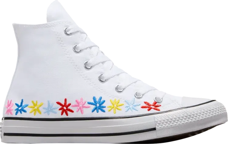Кроссовки Chuck Taylor All Star High GS 'Floral', белый