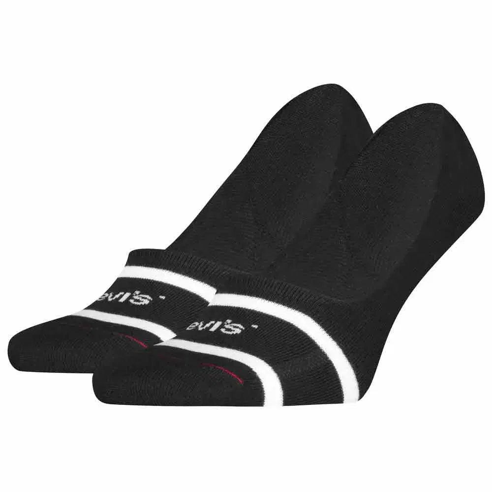 Женские носки-следы с принтом Sport Stripe Levi's, Black