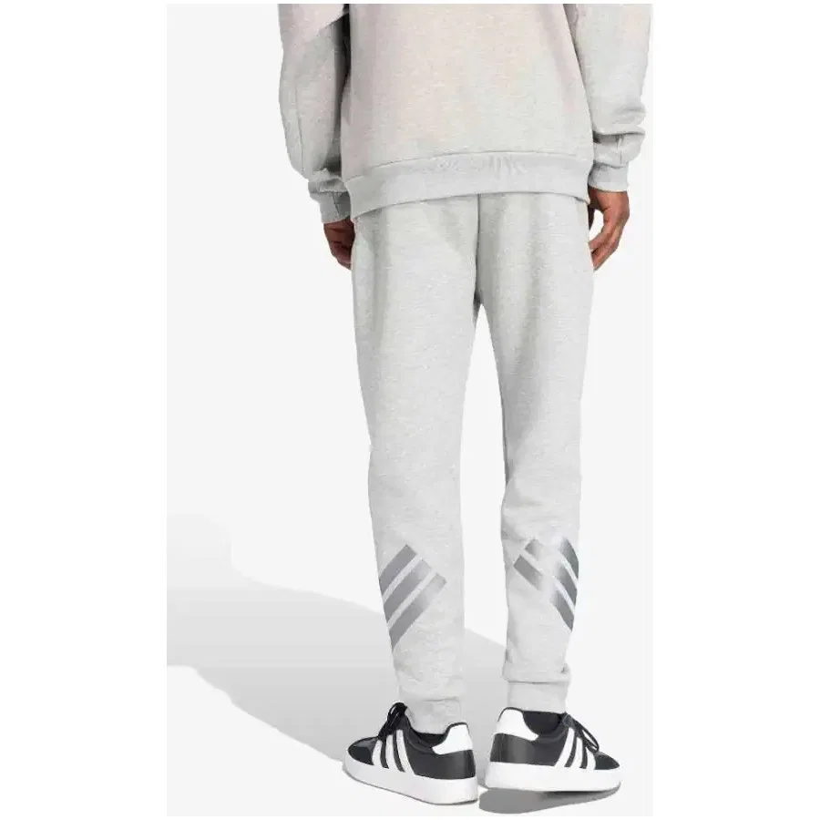Спортивные штаны с утяжкой и боковыми карманами на молнии, модель FI 3S PT HLD GRI, adidas, Серый — фото 4
