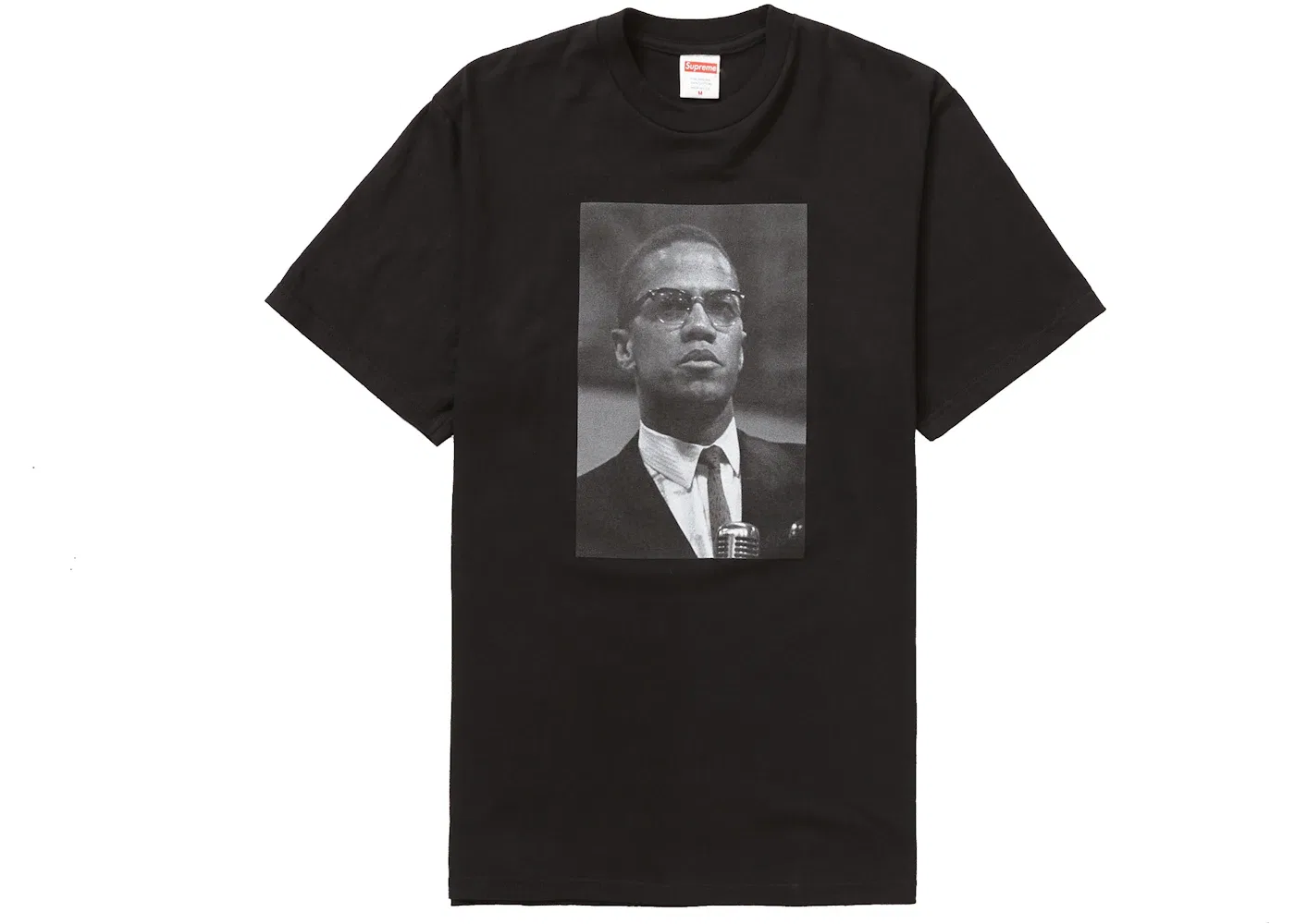 Мужская футболка с принтом Roy DeCarava Malcolm X Supreme, Black