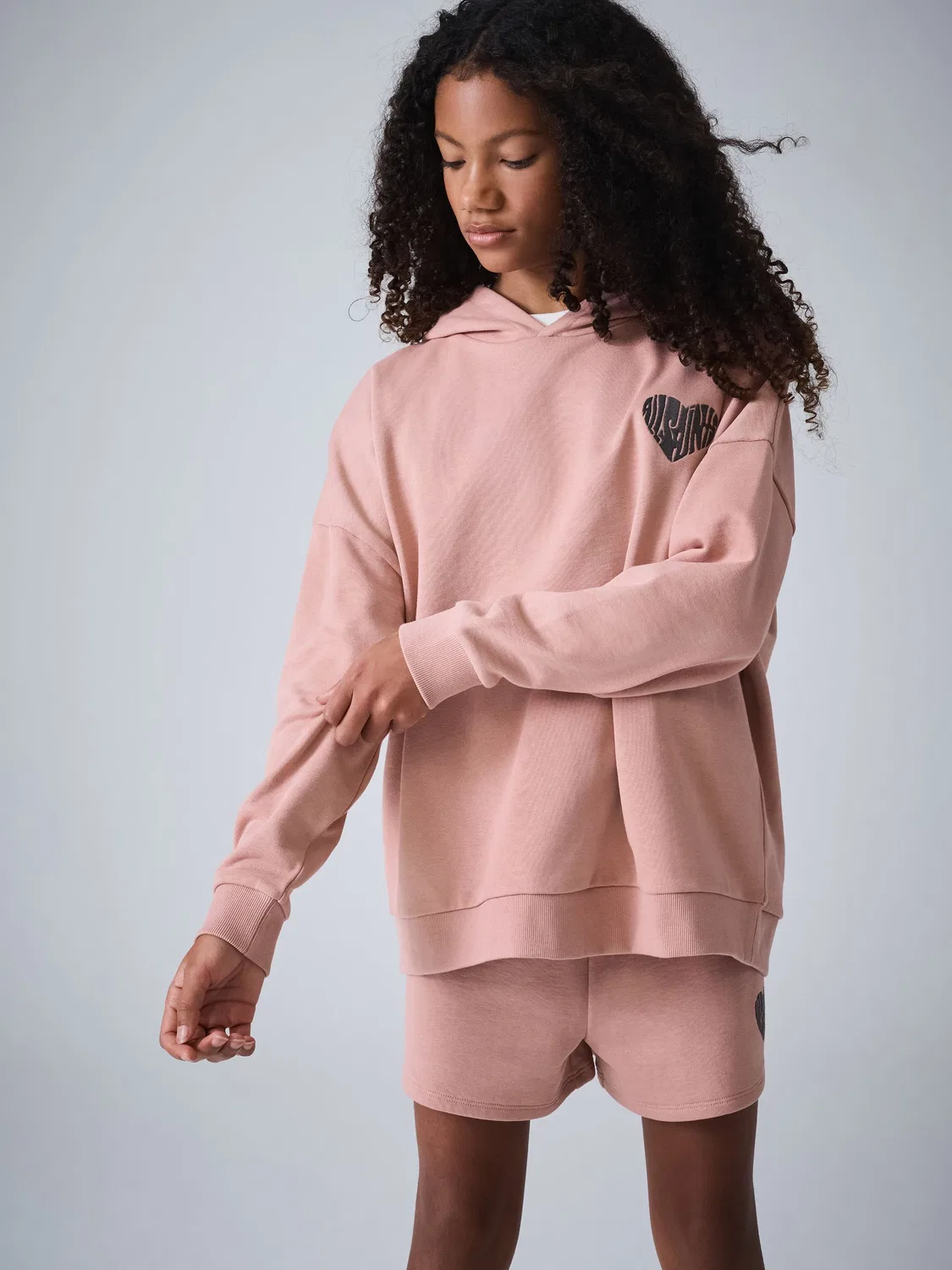 Спортивный костюм All Saints Lover Oversized Fit из хлопка, Mid Pink — фото 4
