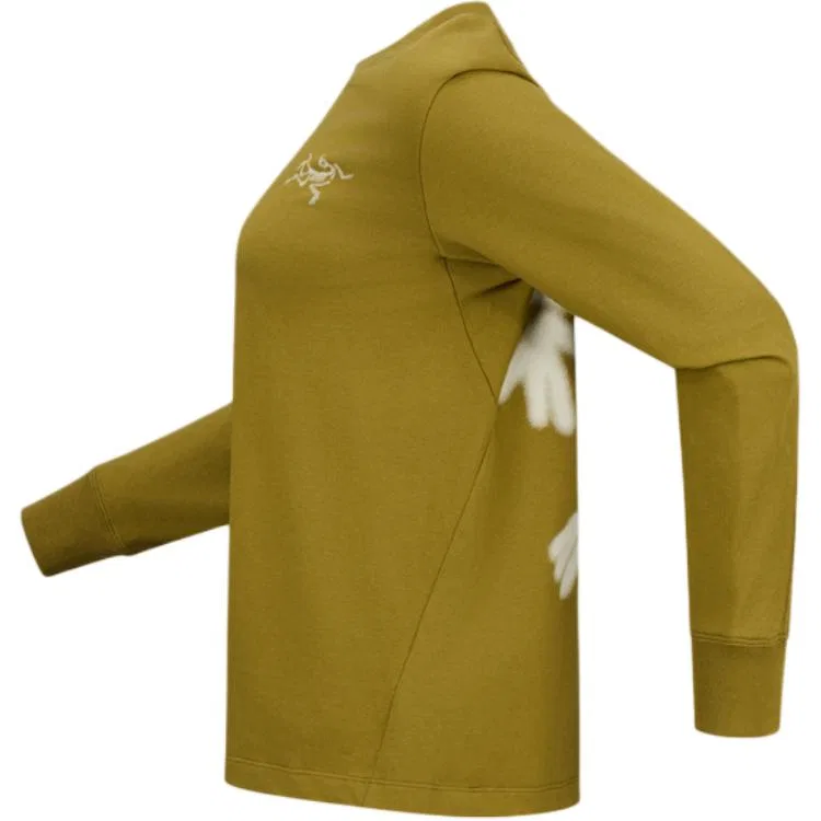 Женская футболка с круглым вырезом прямого кроя Kragg Arcteryx, Fern Forest Green/Driftwood White/BRACKEN/SEA SALT — фото 4
